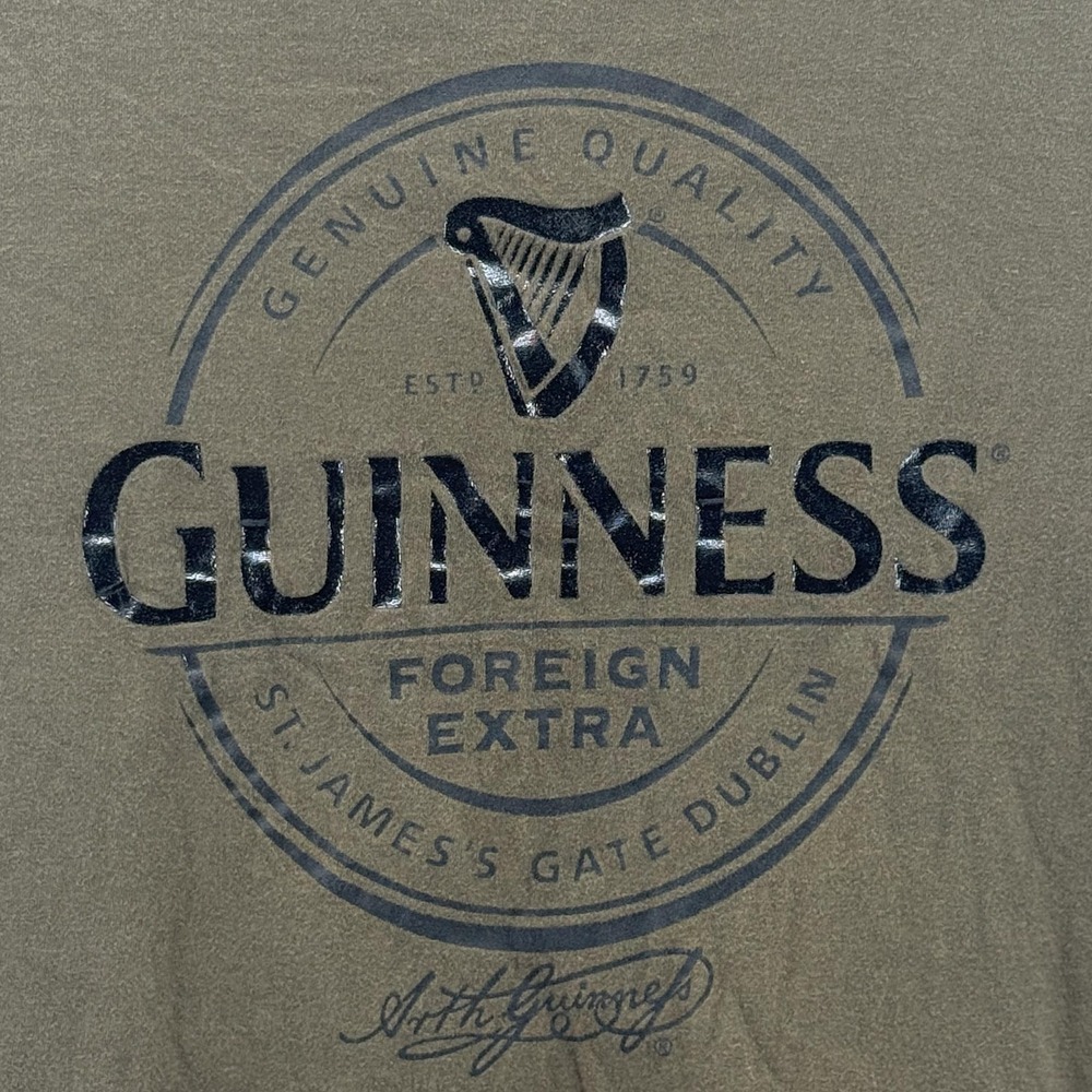 Guinness Graphic T Shirt Mens 2XL Foreign Extra St James Gate Dublin Irish Beer